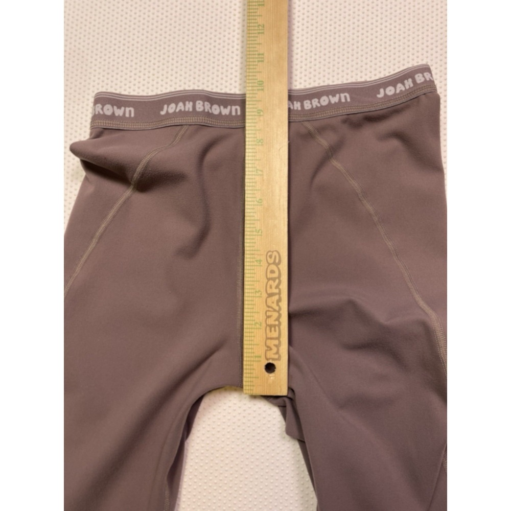 JOAH BROWN SUEDED Mauve THE SPORTS LEGGINGS Gym Athletic Athleisure SIZE S/M - Picture 5 of 6